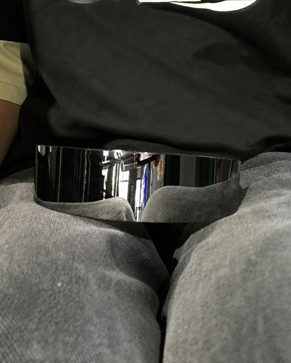 Silver cage glasses