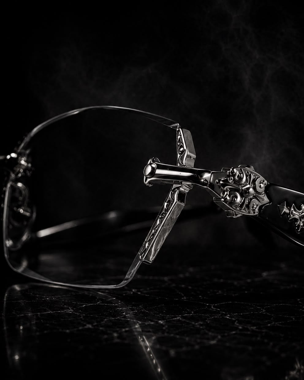 Vanguard Silver rimless glasses