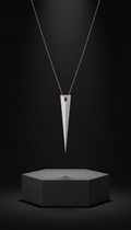 Minimal Razor-Edge Pendant Necklace