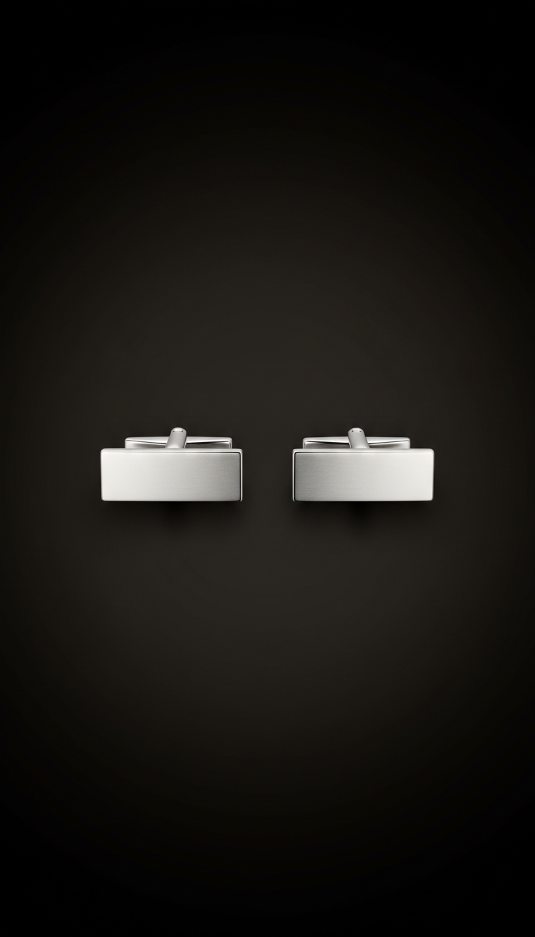 Sterling Silver Minimalist Cufflinks