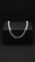 Heavy Sterling Silver Curb Chain Necklace