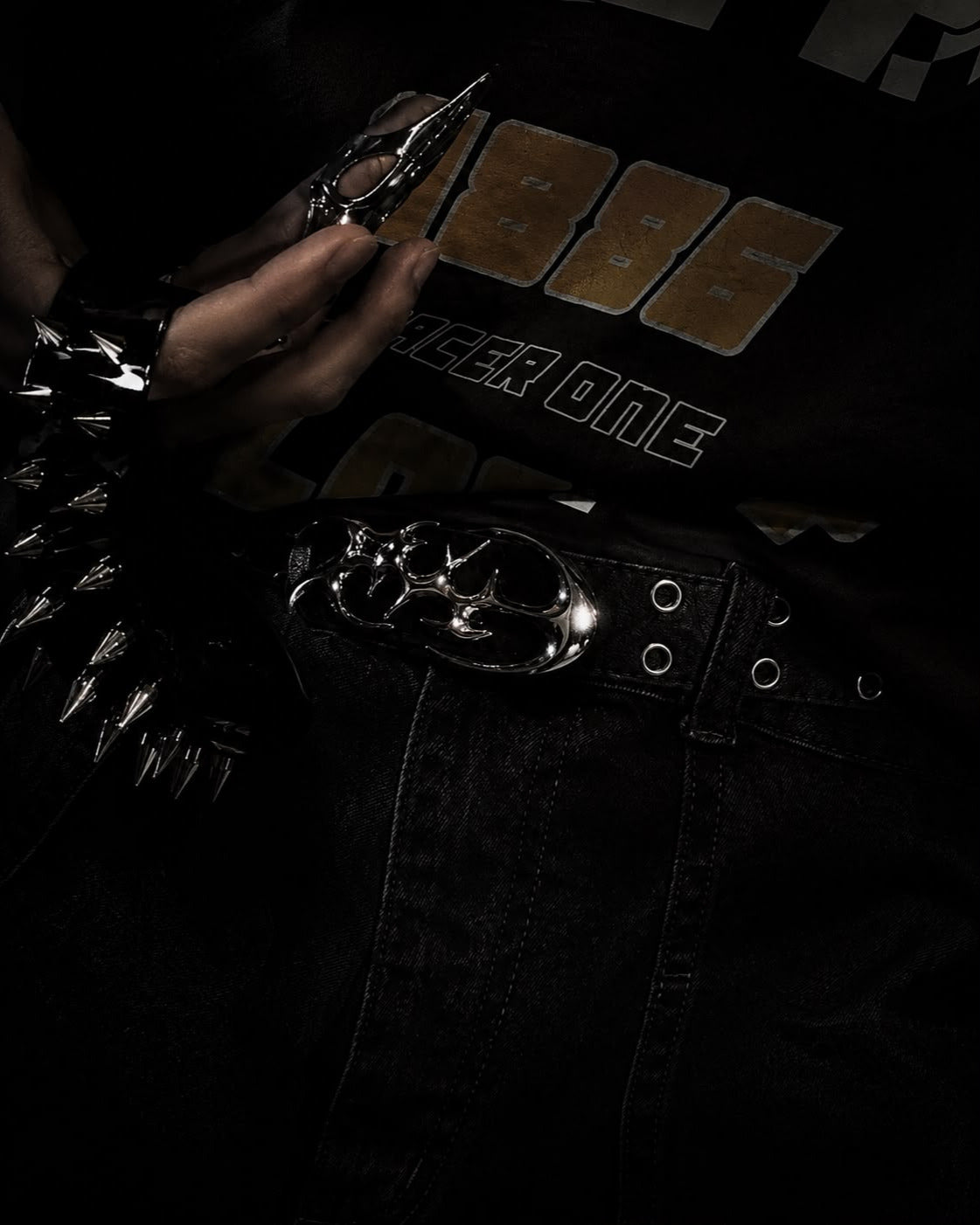 Neo-tribal buckle belt