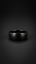 Black Titanium Signet Ring