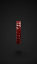 Pulse Red Chain Bracelet Enamel Accent