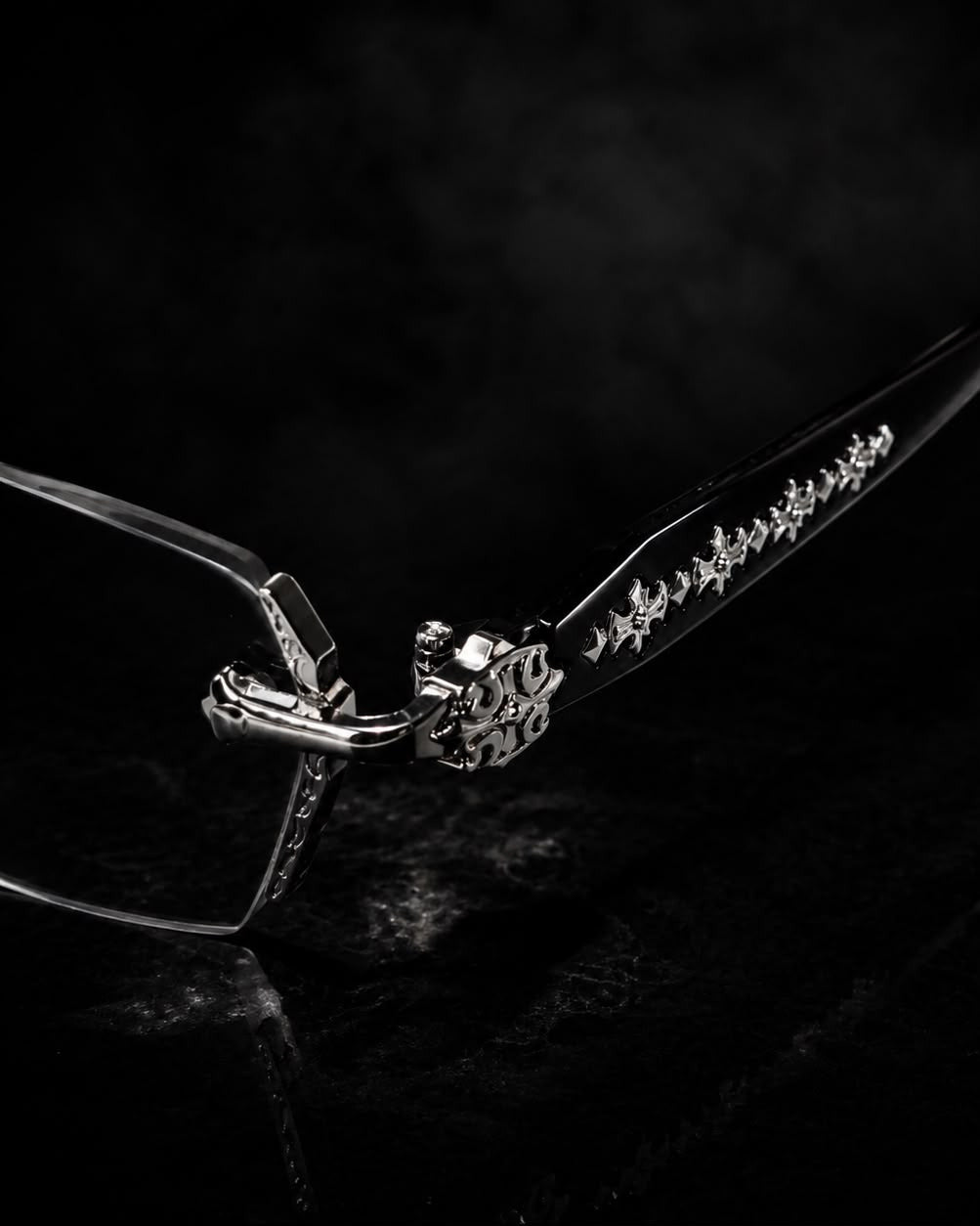 Vanguard Silver rimless glasses